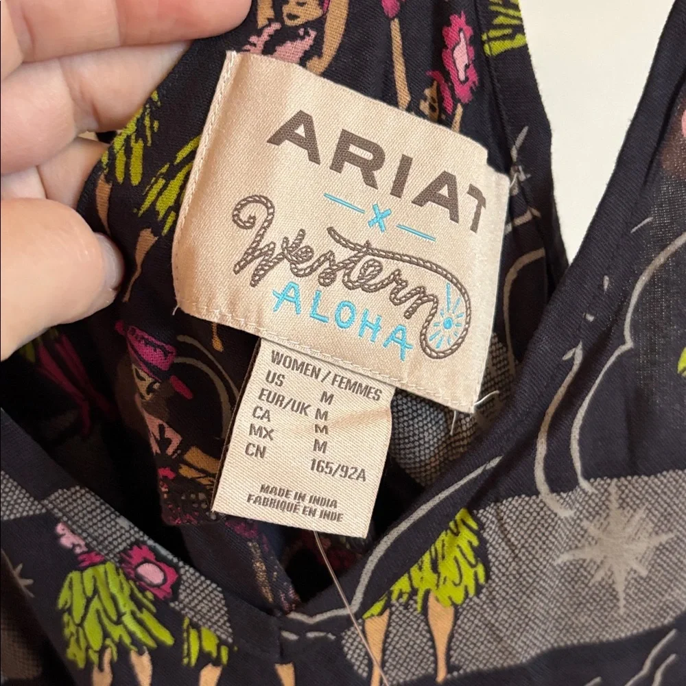 Ariat Dress with Pink and Green Floral Design - summer 2025 - Picture 2 of 10